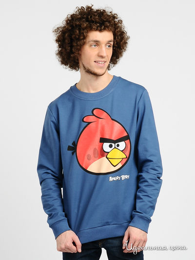 Свитшот Angry Birds, цвет цвет индиго