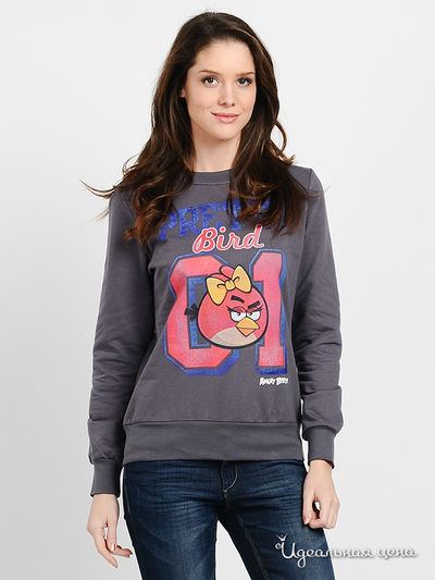 Свитшот Angry Birds, цвет цвет темно-серый