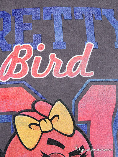 Свитшот Angry birds женский, цвет темно-серый