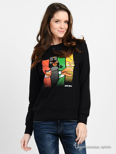 Свитшот Angry Birds, цвет цвет черный