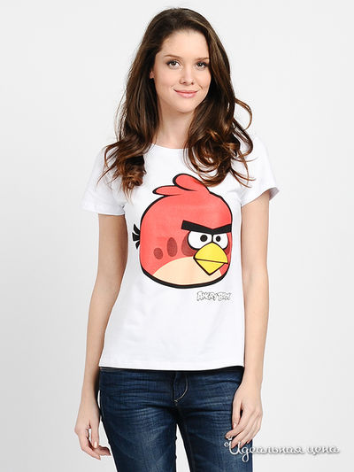 Футболка Angry Birds, цвет цвет белый