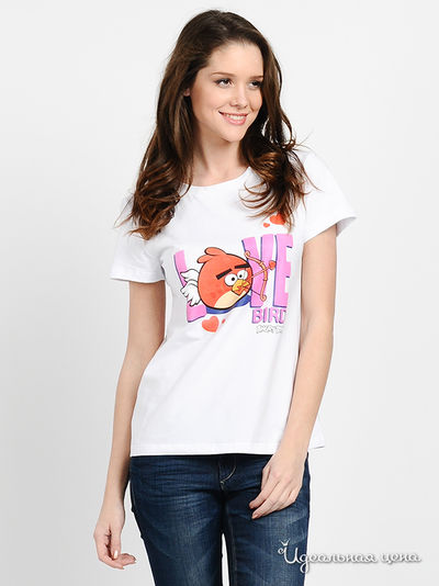 Футболка Angry Birds, цвет цвет белый
