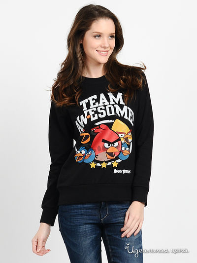 Свитшот Angry Birds, цвет цвет черный