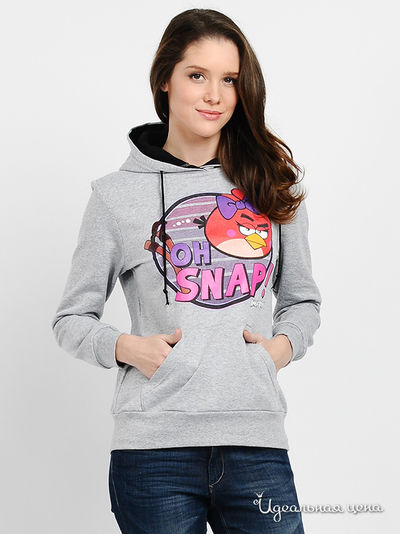Свитшот Angry Birds, цвет цвет серый