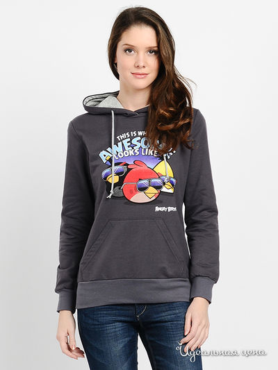 Свитшот Angry Birds, цвет цвет темно-серый