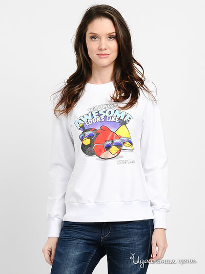 Свитшот Angry Birds, цвет цвет белый