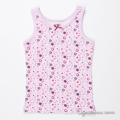 Майка Staccato, цвет цвет розовый / принт цветы