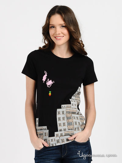 Футболка BorЯn, цвет цвет черный