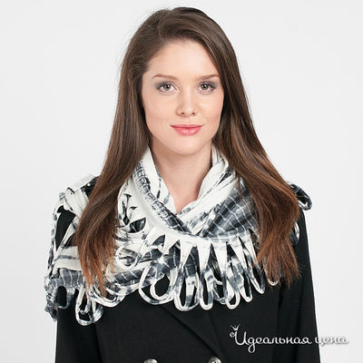 Шарф CORONA, цвет цвет черный / белый