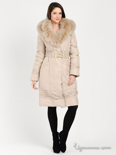 Пуховик MISS  SUN, цвет цвет светло-бежевый