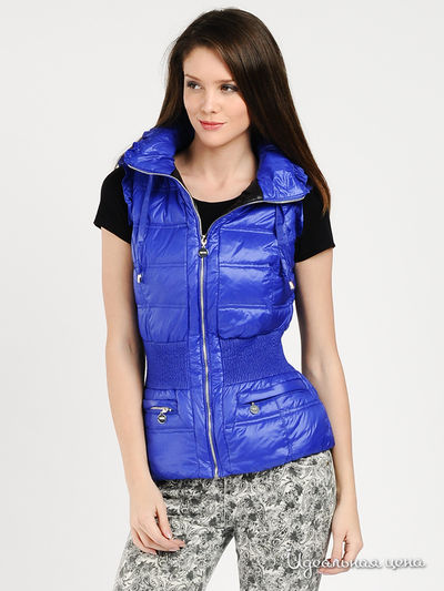 Жилет MISS  SUN, цвет цвет синий