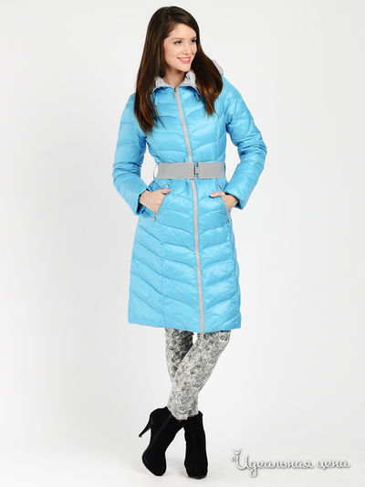 Пуховик MISS  SUN, цвет цвет ярко-голубой
