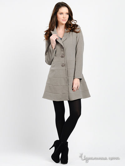 Пальто Pois, цвет цвет серо-бежевый