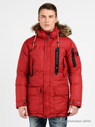 Пуховик Evolution, цвет цвет красный