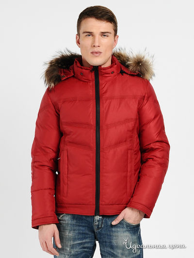 Пуховик Evolution, цвет цвет красный
