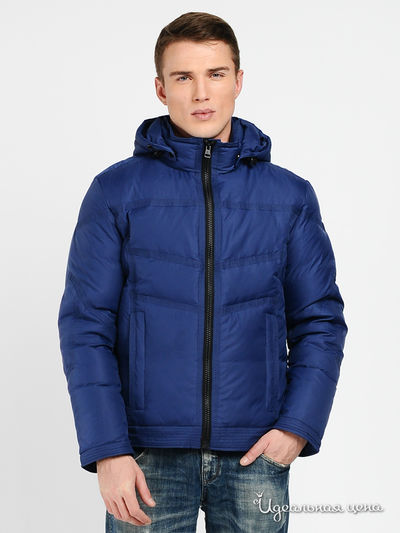 Пуховик Evolution, цвет цвет синий