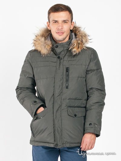 Пуховик Evolution, цвет цвет серый