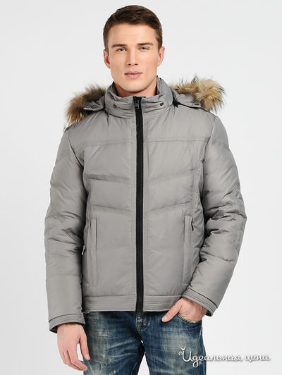 Пуховик Evolution, цвет цвет серый