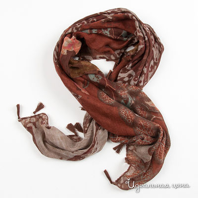 Палантин Fiona Fantozzi, цвет цвет коричневый