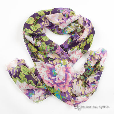 Палантин Fiona Fantozzi, цвет цвет фиолетово-зеленый