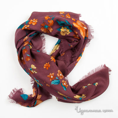 Платок Marina D'Este, цвет цвет сливовый