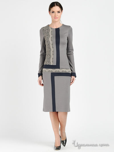Платье Adzhedo, цвет цвет серый