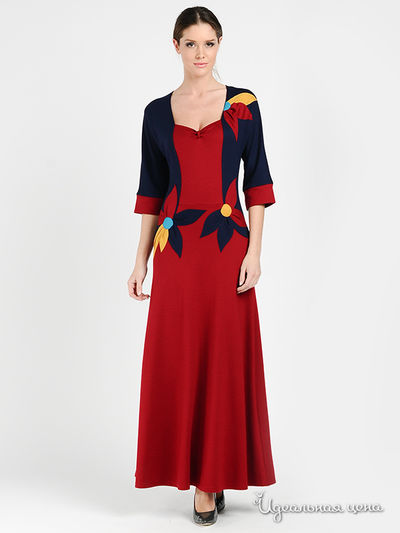 Платье Adzhedo, цвет цвет темно-синий / винный