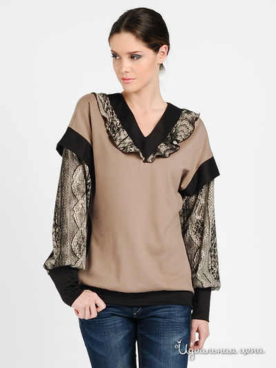 Пуловер Adzhedo, цвет цвет бежевый