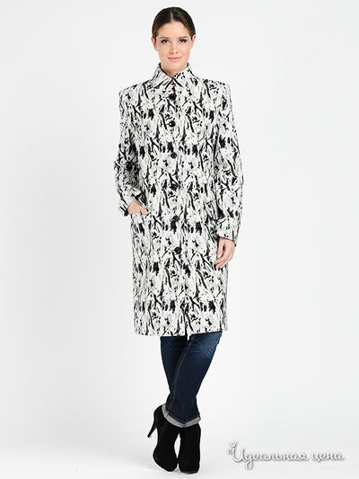 Пальто Adzhedo, цвет цвет белый / черный