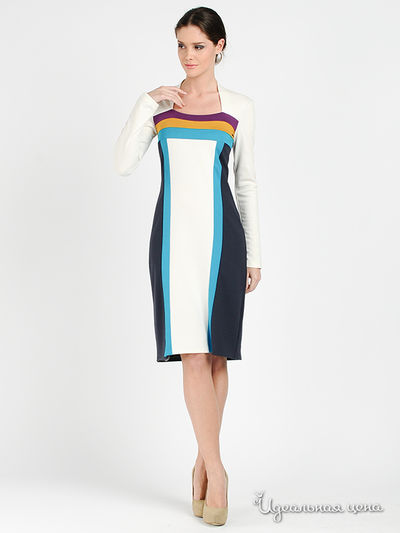 Платье Adzhedo, цвет цвет белый / темно-серый