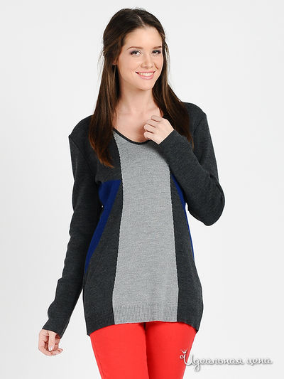 Пуловер Attesa, цвет цвет серый / синий