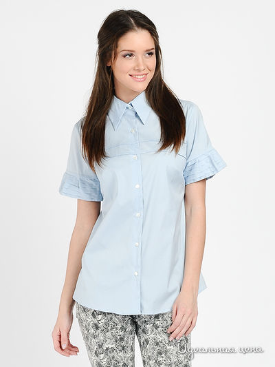 Блуза Pietro Brunelli, цвет цвет нежно-голубой