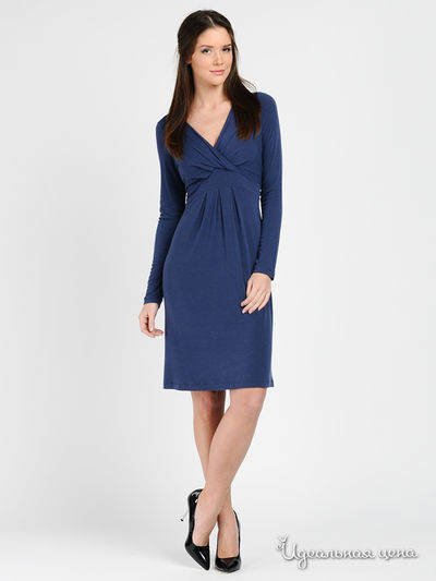 Платье Pietro Brunelli, цвет цвет дымчато-синий