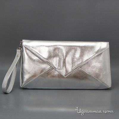 Клатч Solo, цвет цвет серебристый