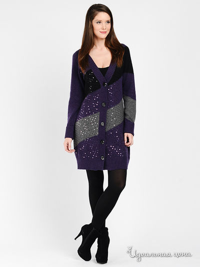 Кардиган Rocco Barocco, цвет цвет фиолетовый
