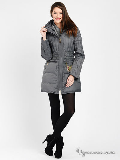 Пуховик Rocco Barocco, цвет цвет серый