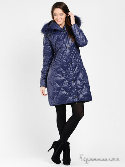 Пуховик Rocco Barocco, цвет цвет васильковый