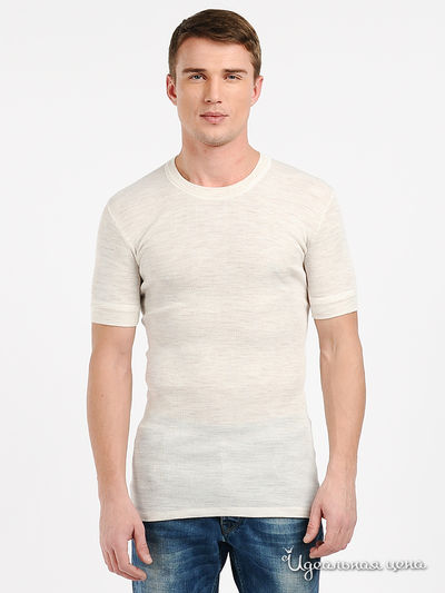 Футболка Infil, цвет цвет молочный меланж