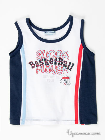 Майка Bimbus, цвет цвет белый / синий