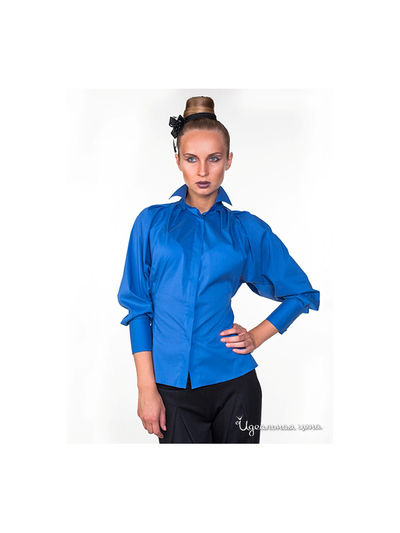 Блуза Satin, цвет цвет голубой