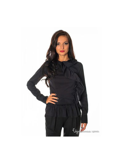 Блуза Satin, цвет цвет черный