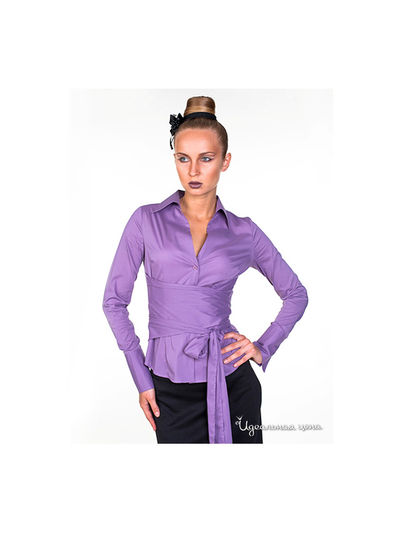 Блуза Satin, цвет цвет сиреневый