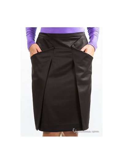 Юбка Satin, цвет цвет черный