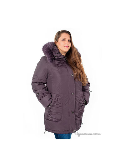 Полупальто Alisaline, цвет цвет баклажановый