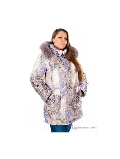 Полупальто Alisaline, цвет цвет бежевый / сиреневый