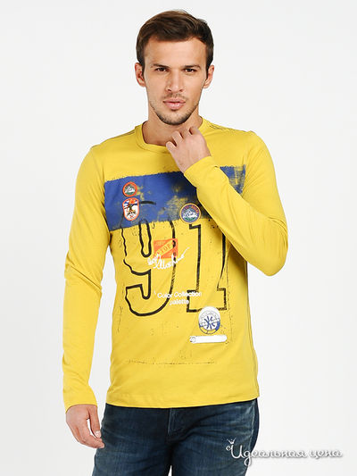 Лонгслив Love Moschino, цвет цвет желтый