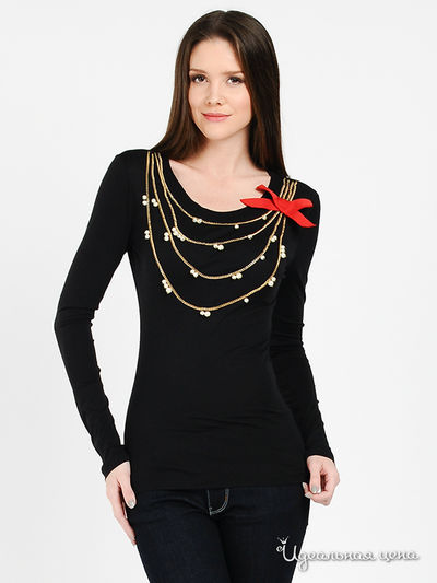 Лонгслив Love Moschino, цвет цвет черный