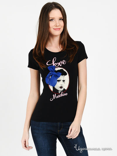 Футболка Love Moschino, цвет цвет черный