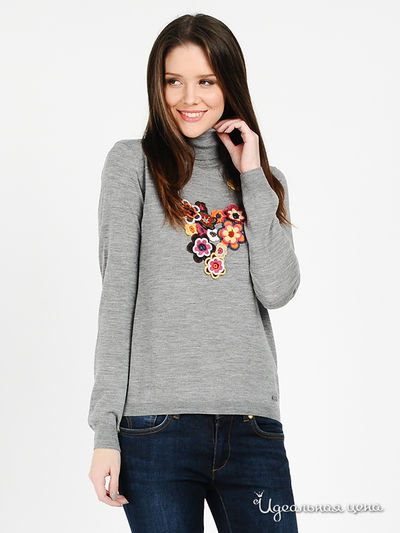 Водолазка Love Moschino, цвет цвет серый