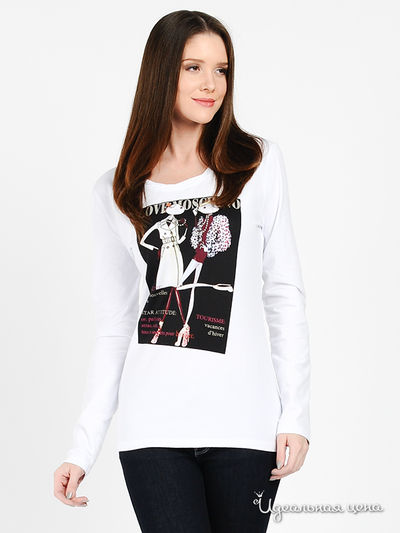 Лонгслив Love Moschino, цвет цвет белый